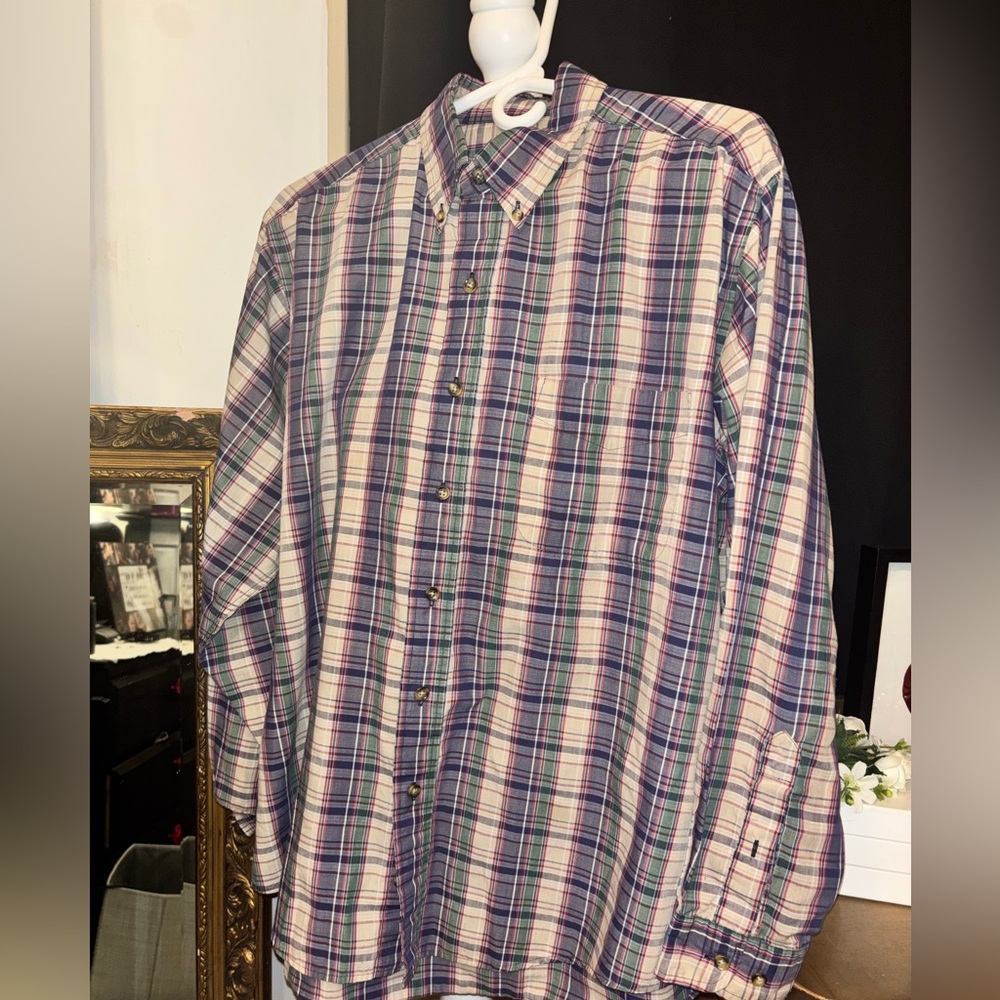 Classic Plaid Button-Down Shirt for Men